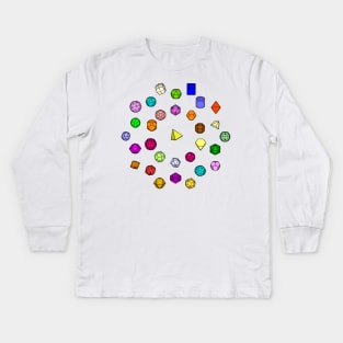 Gmtrx Seni Lawal Polyhedra Matrix Kids Long Sleeve T-Shirt